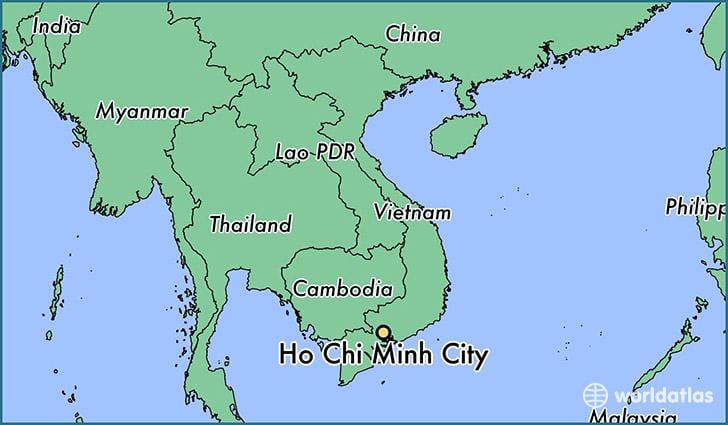 Kat jeyografik nan ho chi minh city mond lan