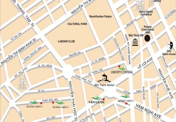 saigon atraksyon kat jeyografik