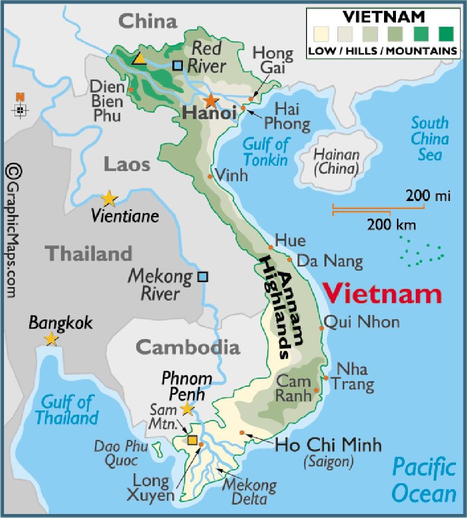 Kat jeyografik nan saigon sou